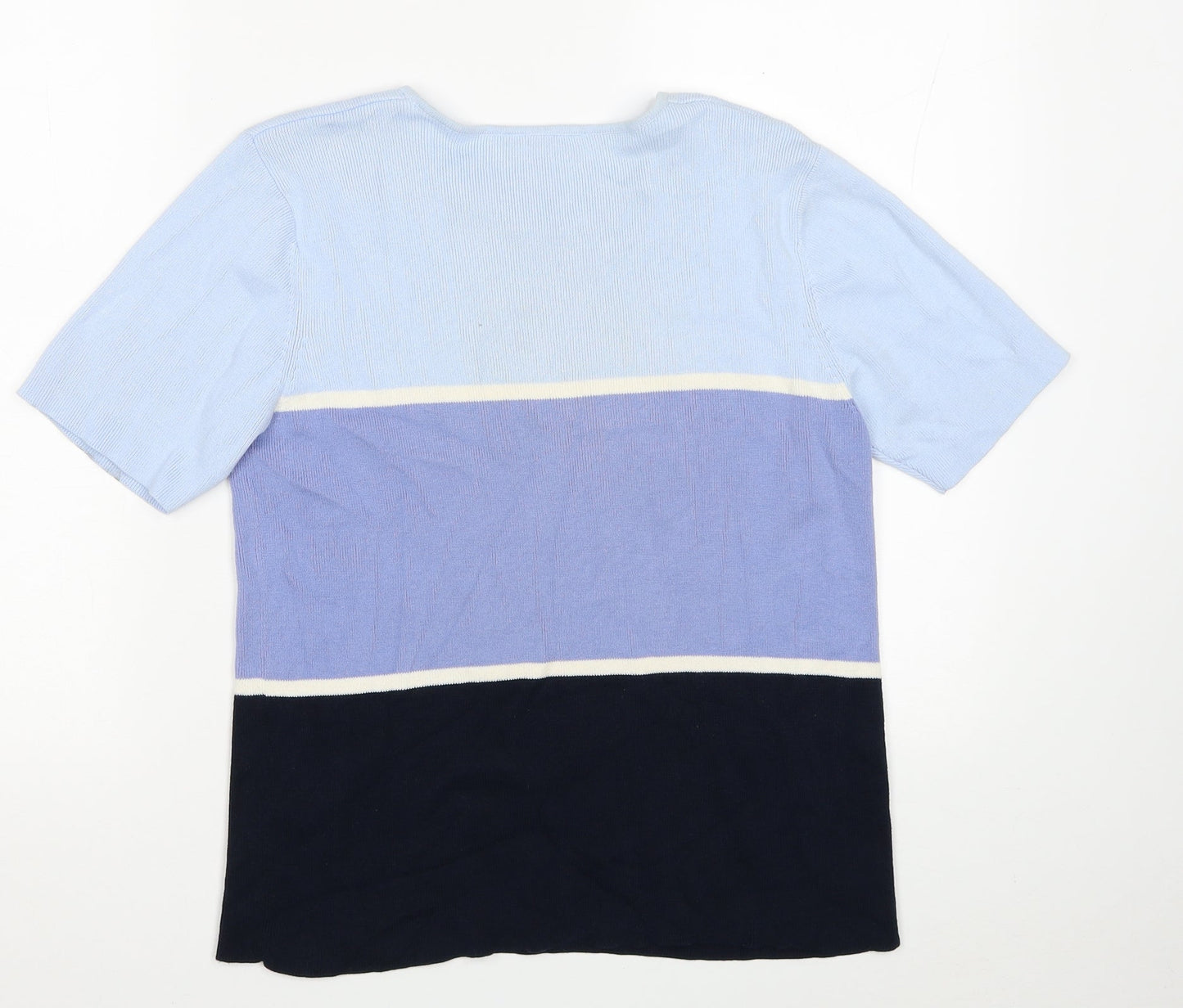 Womens UK Size 14 BHS Blue Basic T-Shirt