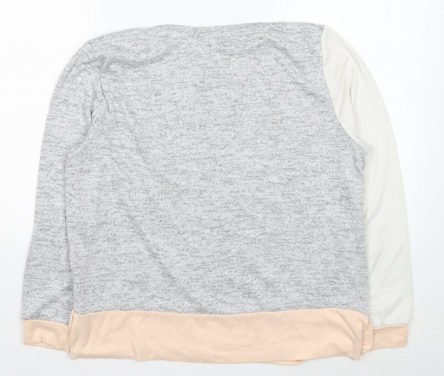 TU Womens Multicoloured Boat Neck Polyester Pullover Jumper Size 14