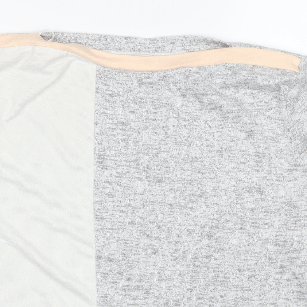 TU Womens Multicoloured Boat Neck Polyester Pullover Jumper Size 14