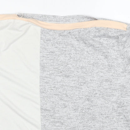 TU Womens Multicoloured Boat Neck Polyester Pullover Jumper Size 14