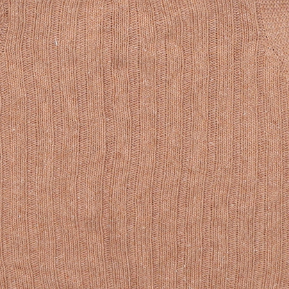 I SAW IT FIRST Womens Beige Cotton Cropped Tank Size M Mock Neck