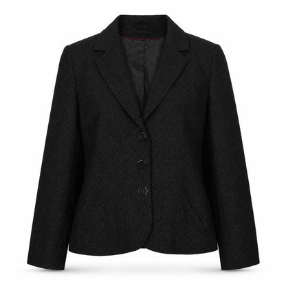 Womens UK Size 14 AMARANTO Regular Black Blazer