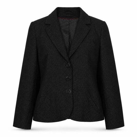 Womens UK Size 14 AMARANTO Regular Black Blazer