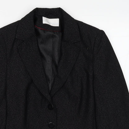 Womens UK Size 14 AMARANTO Regular Black Blazer