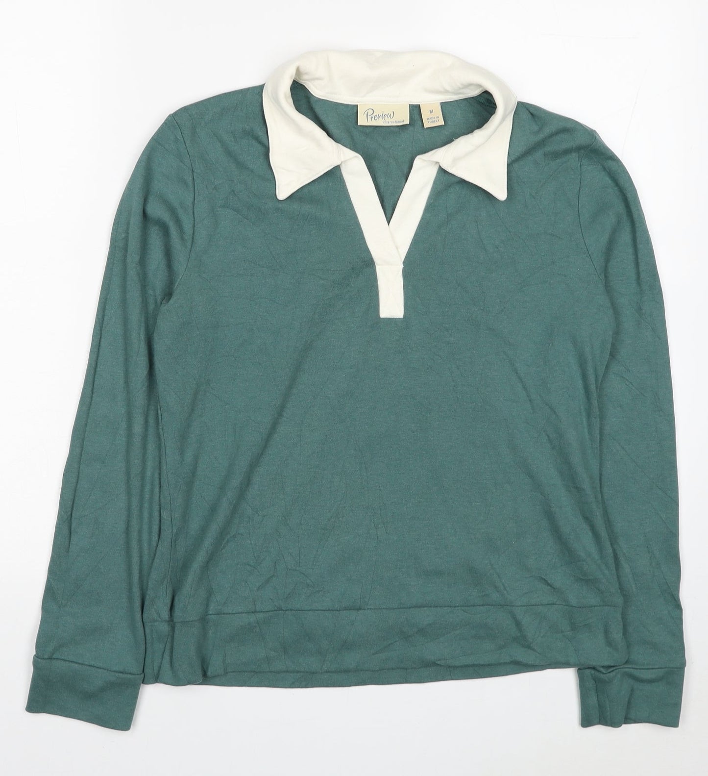 Womens UK Size M Preview Blue Basic Polo