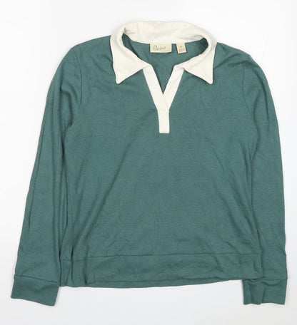 Womens UK Size M Preview Blue Basic Polo