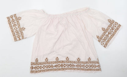 Womens UK Size 12 NEXT Pink Basic T-Shirt