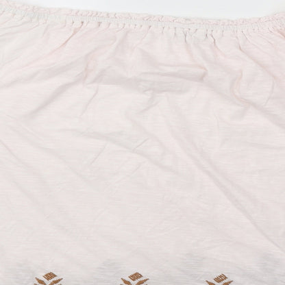 Womens UK Size 12 NEXT Pink Basic T-Shirt
