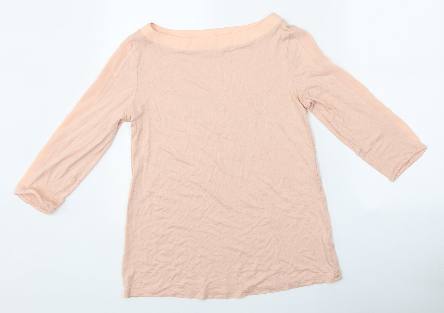 Womens UK Size 14 Preworn Pink Basic T-Shirt