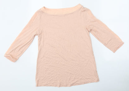 Womens UK Size 14 Preworn Pink Basic T-Shirt