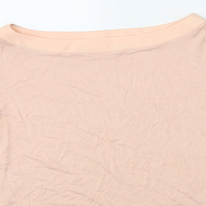 Womens UK Size 14 Preworn Pink Basic T-Shirt