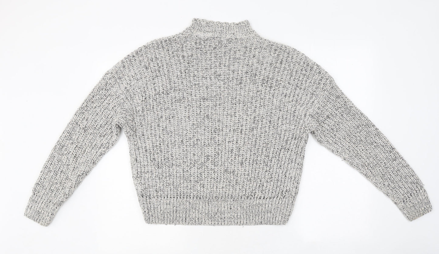 Womens UK Size S New Look Grey Pullover Jumper