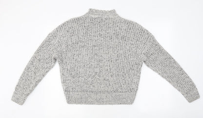 Womens UK Size S New Look Grey Pullover Jumper