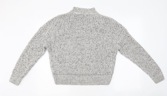 Womens UK Size S New Look Grey Pullover Jumper