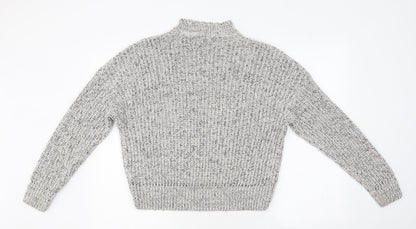 Womens UK Size S New Look Grey Pullover Jumper