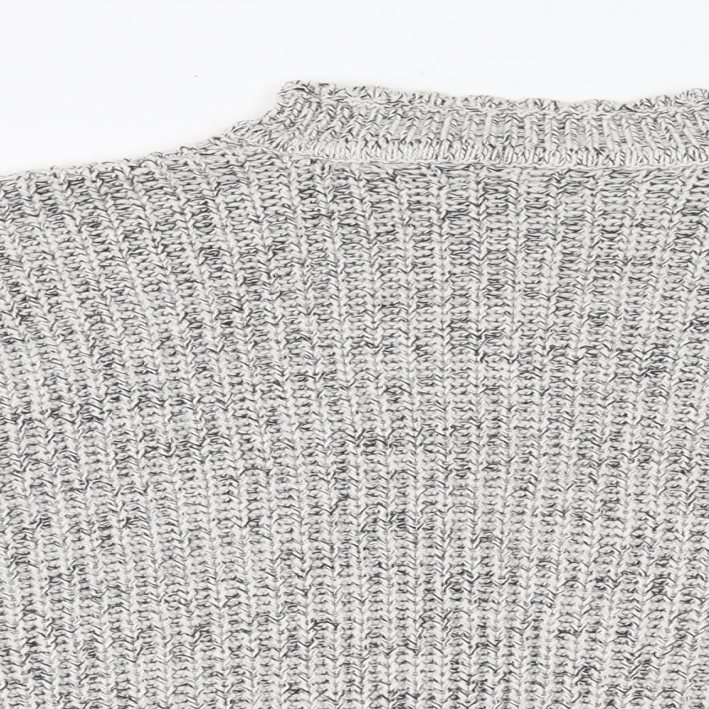 Womens UK Size S New Look Grey Pullover Jumper