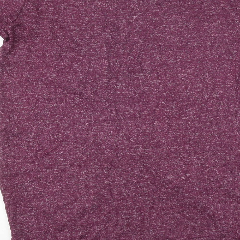 Primark Womens Purple Polyester Basic T-Shirt Size XS Round Neck