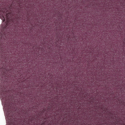 Primark Womens Purple Polyester Basic T-Shirt Size XS Round Neck