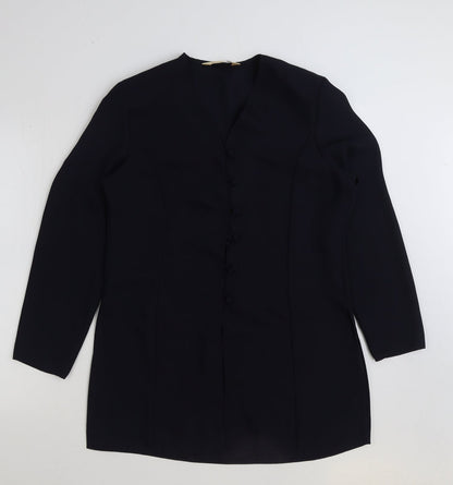 Womens UK Size 14 BHS Blue Basic Blouse