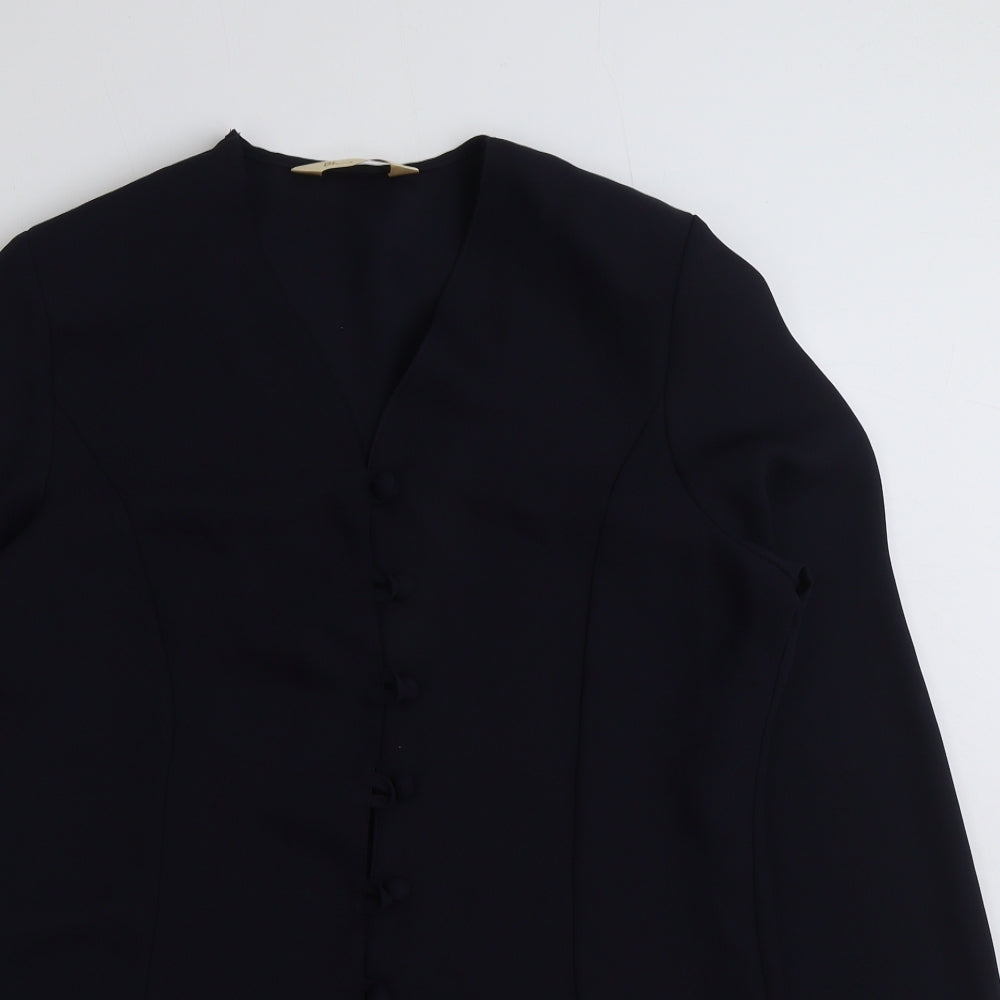 Womens UK Size 14 BHS Blue Basic Blouse