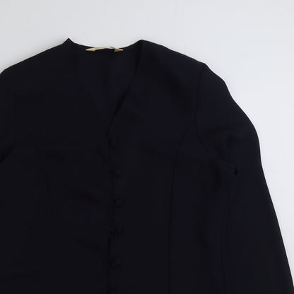 Womens UK Size 14 BHS Blue Basic Blouse