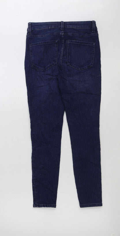 Womens UK Size 8 Marks and Spencer Regular Fit Skinny Blue Jeans