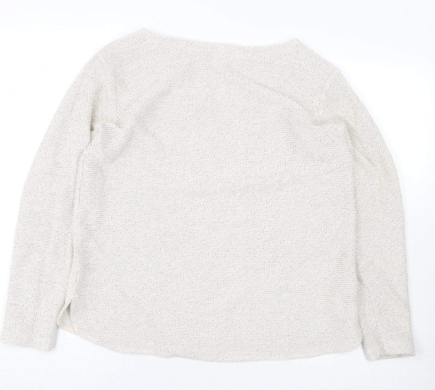 H&M Womens Beige Cotton Pullover Sweatshirt Size M Pullover