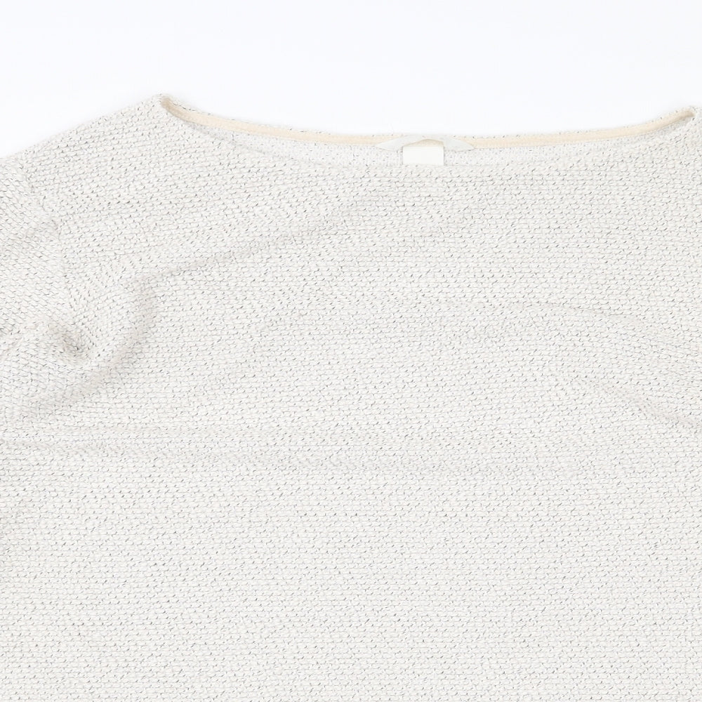 H&M Womens Beige Cotton Pullover Sweatshirt Size M Pullover