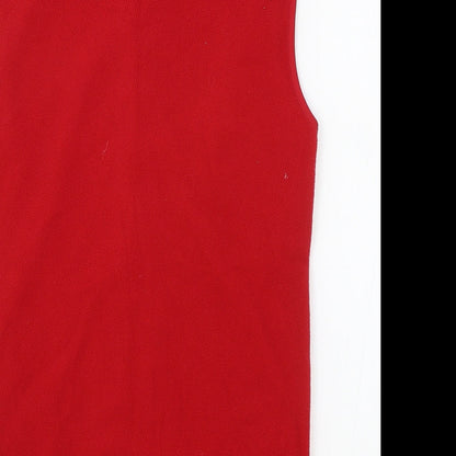 Active Womens Red Gilet Coat Size 12 Zip