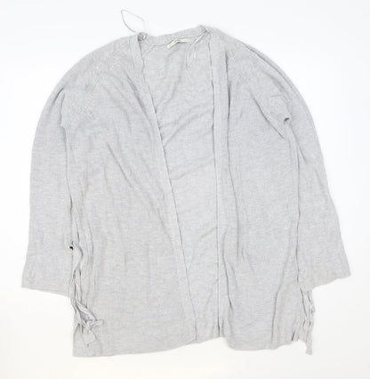 George Womens Grey V-Neck Viscose Cardigan Jumper Size 14