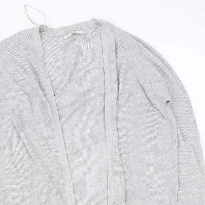 George Womens Grey V-Neck Viscose Cardigan Jumper Size 14