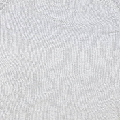 George Womens Grey V-Neck Viscose Cardigan Jumper Size 14