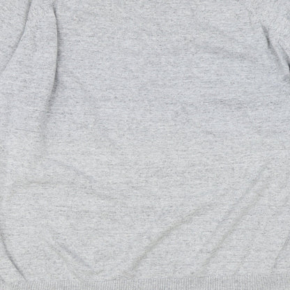 George Womens Grey Round Neck Cotton Pullover Jumper Size XL