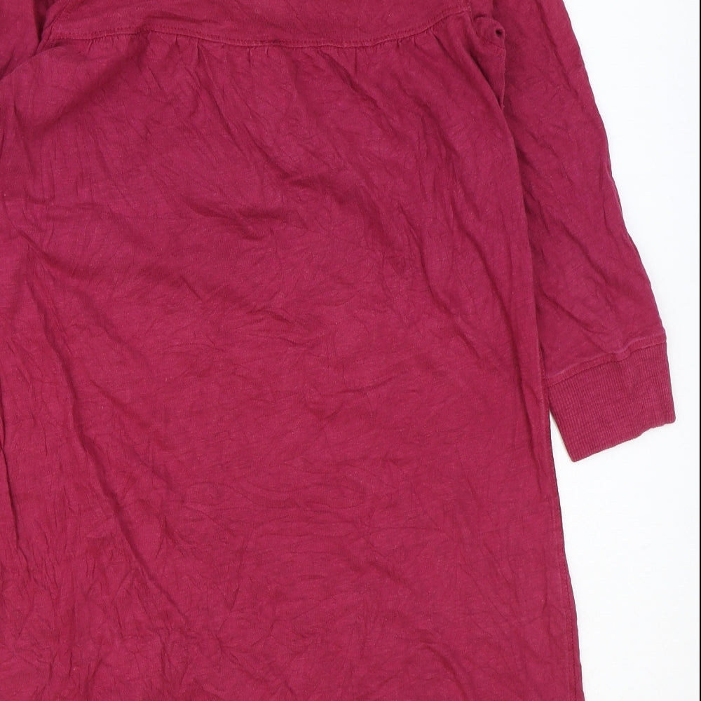 Jack Wills Womens Pink Cotton Basic T-Shirt Size 12 Round Neck