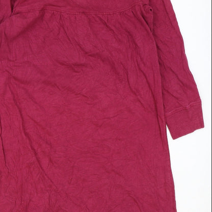 Jack Wills Womens Pink Cotton Basic T-Shirt Size 12 Round Neck