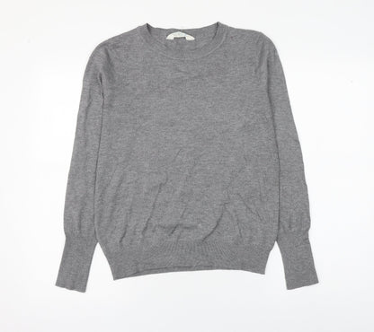 Primark Womens Grey Round Neck Polyester Pullover Jumper Size 10