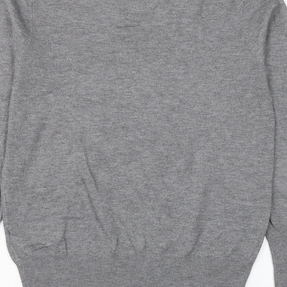 Primark Womens Grey Round Neck Polyester Pullover Jumper Size 10