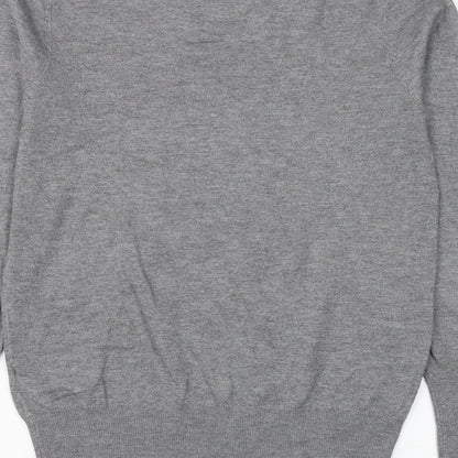 Primark Womens Grey Round Neck Polyester Pullover Jumper Size 10