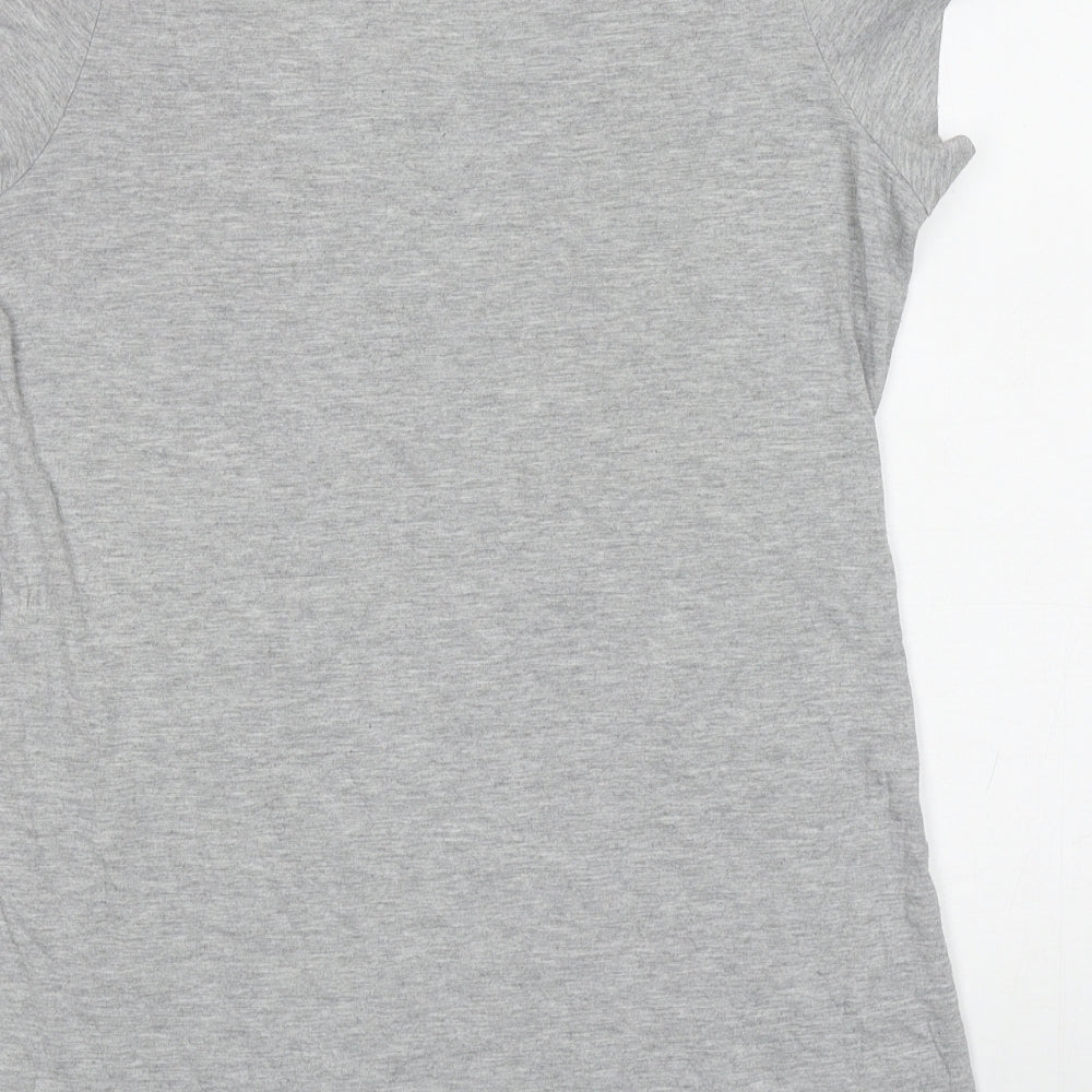 George Womens Grey Cotton Basic T-Shirt Size 18 Scoop Neck - Pudsey