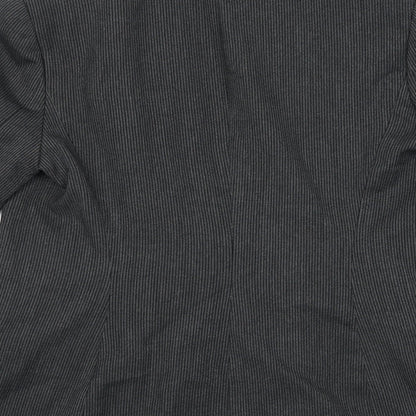 NEXT Womens Grey Polyester Jacket Blazer Size 14