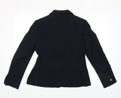 Autonomy Womens Blue Jacket Blazer Size 12 Button