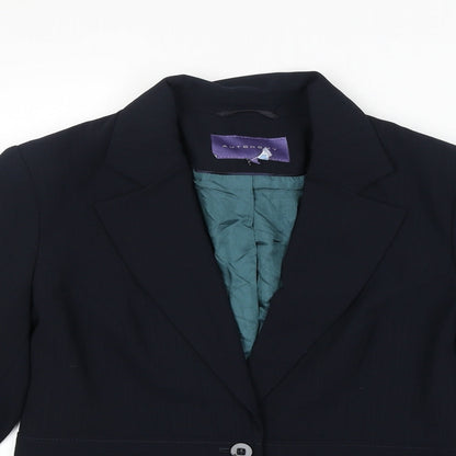 Autonomy Womens Blue Jacket Blazer Size 12 Button
