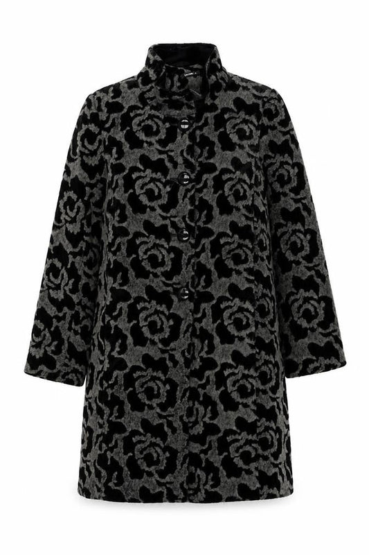 Womens UK Size M Roman Grey Pea Coat