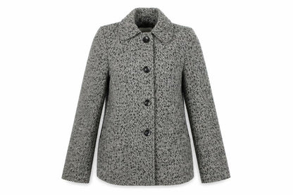 Womens UK Size 8 BHS Grey Pea Coat