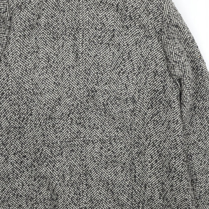 Womens UK Size 8 BHS Grey Pea Coat