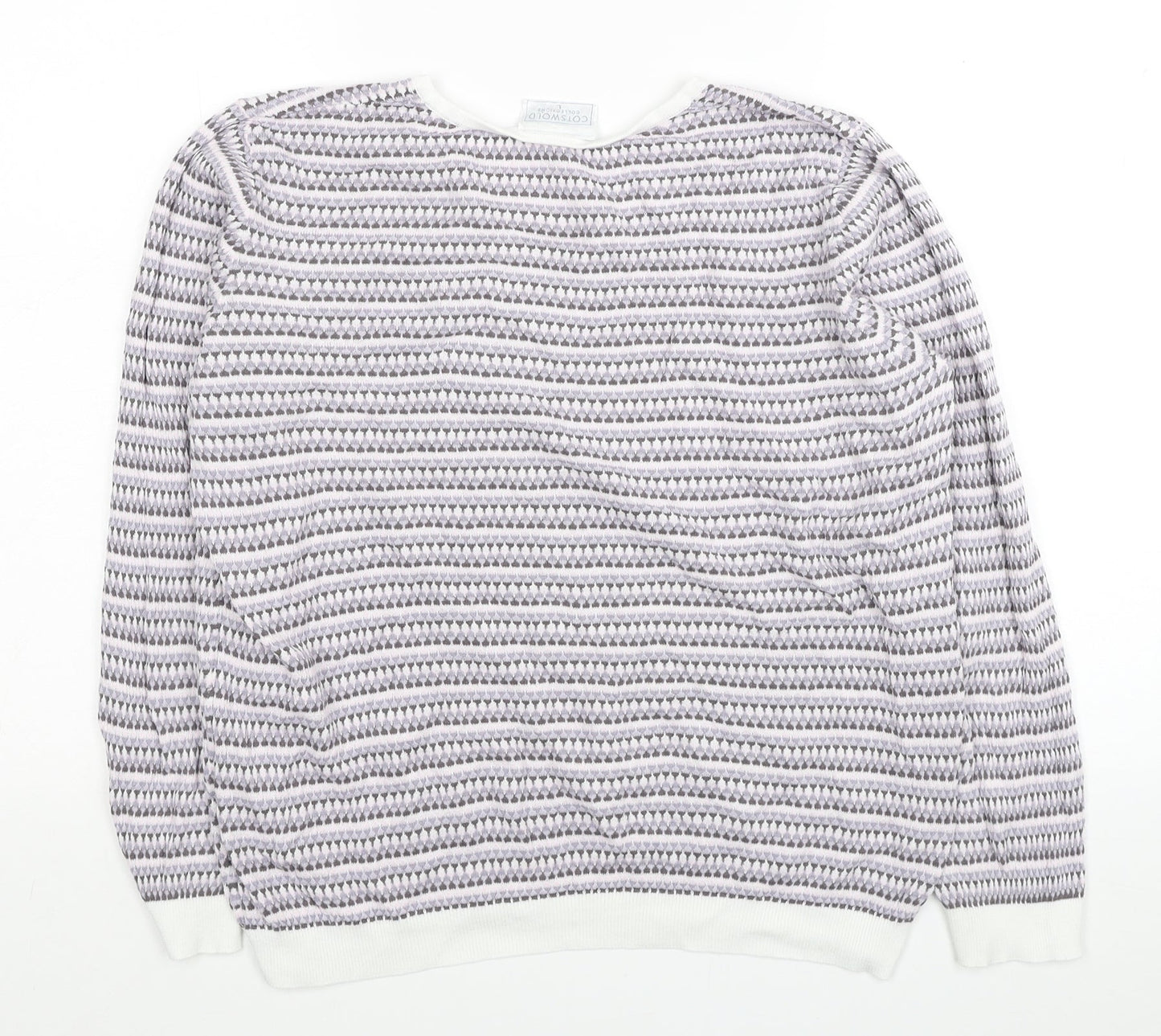 Womens UK Size L Cotswold Multicoloured Pullover Jumper