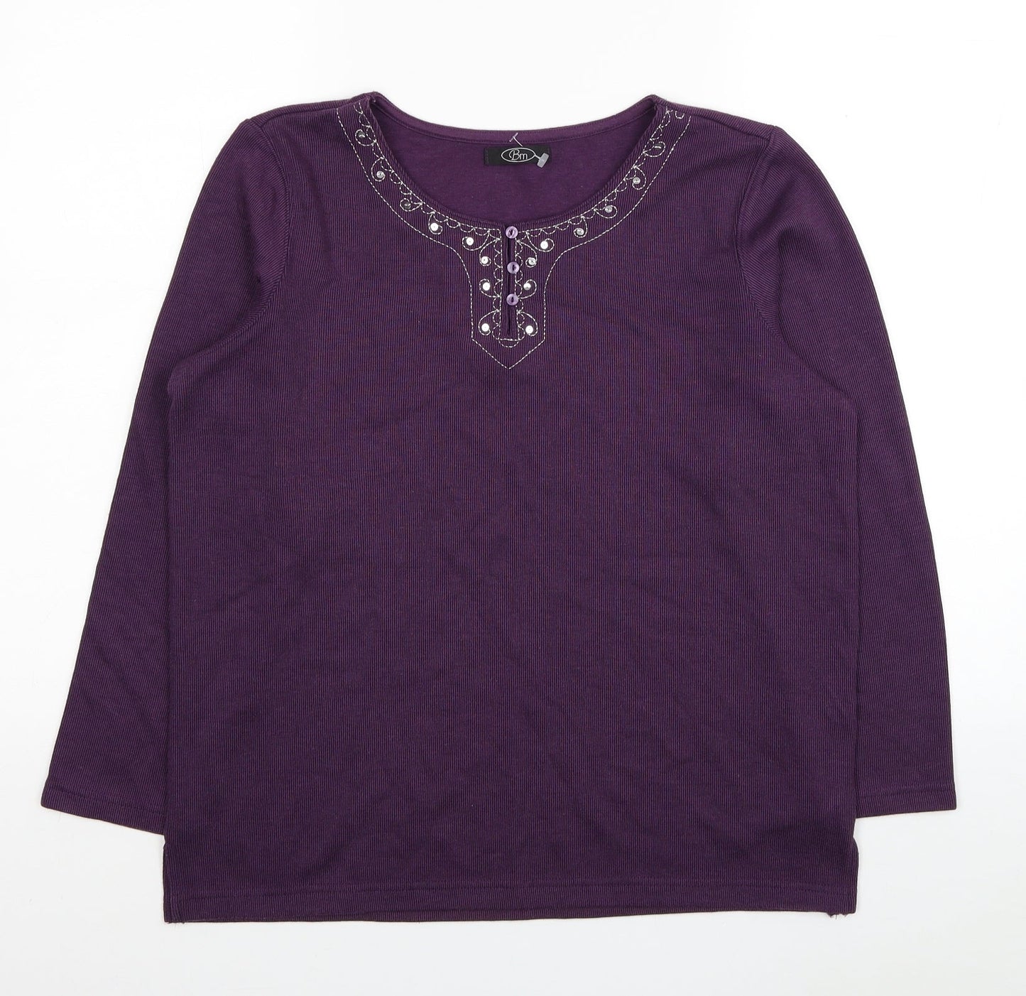 Womens UK Size S Bonmarché Purple Pullover Jumper