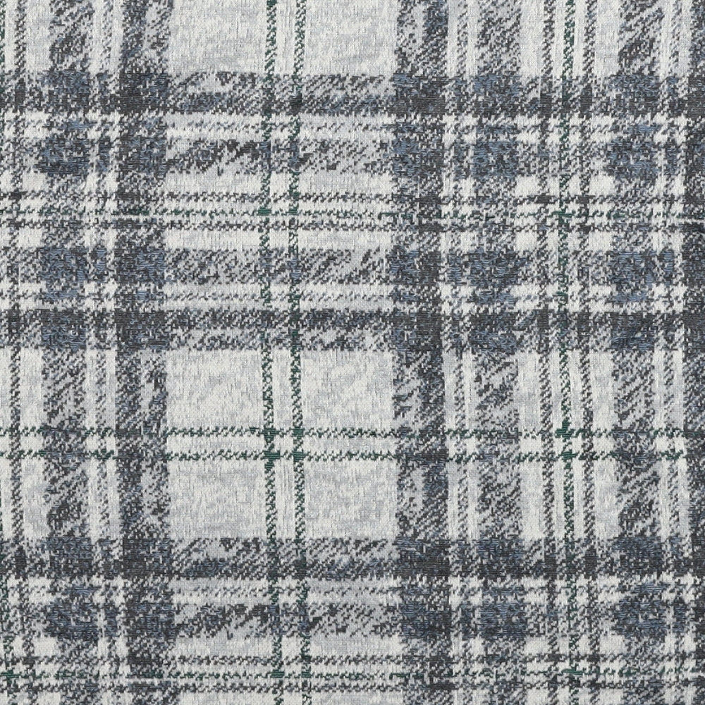 TU Womens Grey Plaid Polyester Basic Blouse Size 10 Round Neck