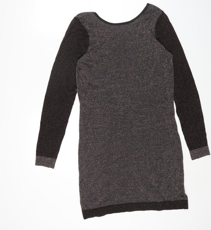 Dorothy Perkins Womens Multicoloured Viscose Bodycon Size 14 Round Neck Pullover