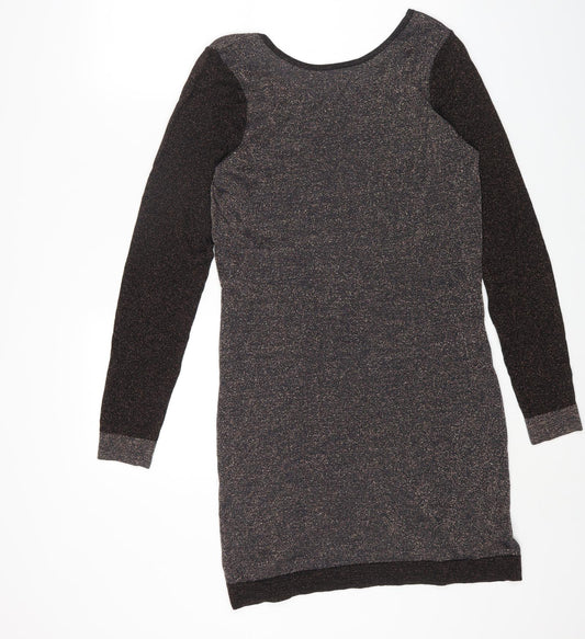 Dorothy Perkins Womens Multicoloured Viscose Bodycon Size 14 Round Neck Pullover